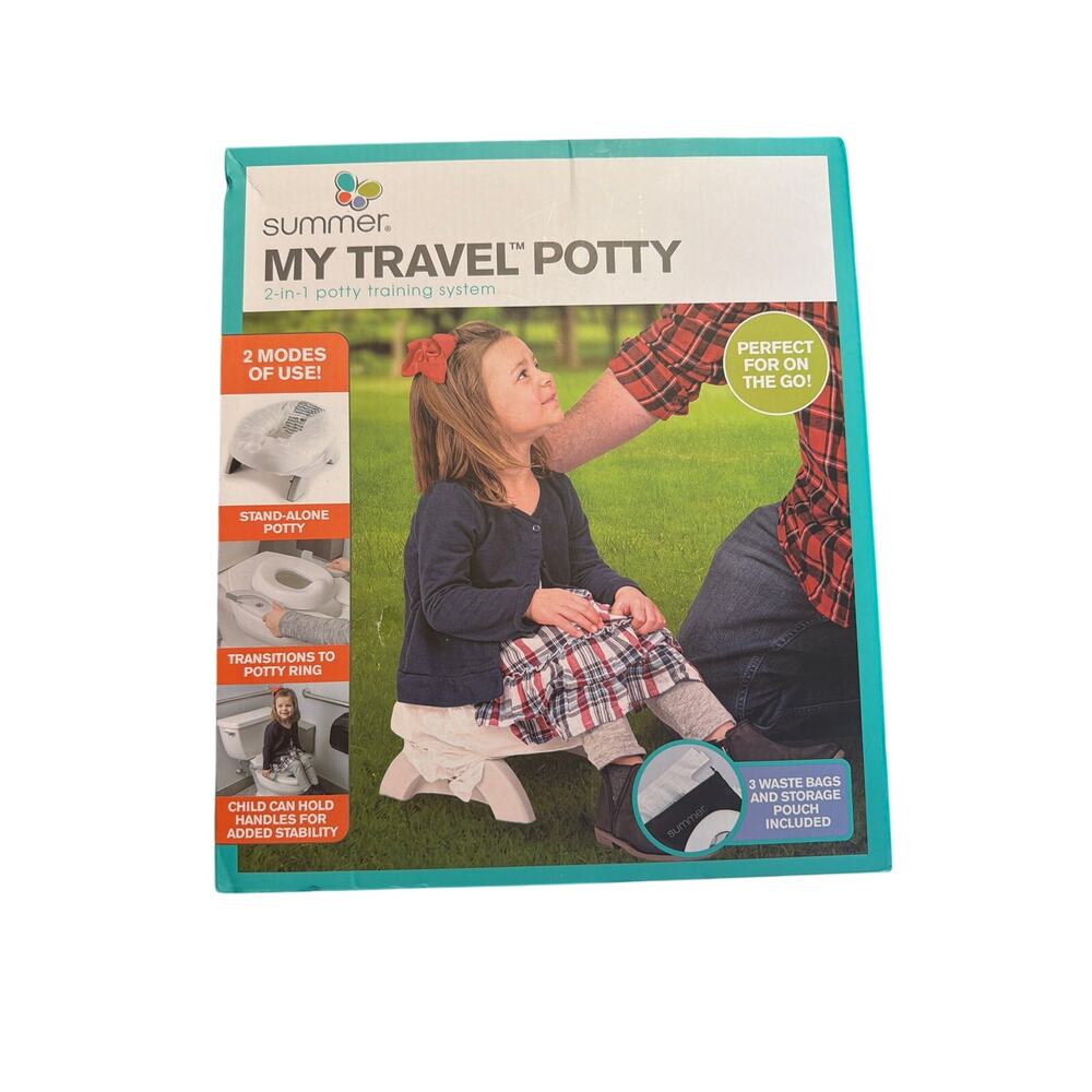 Summer My Travel Potty Deluxe - 2-in-1 Foldable Travel Potty for Toddlers